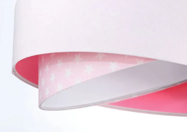 Różowa lampa wisząca welurowa F4-Z24