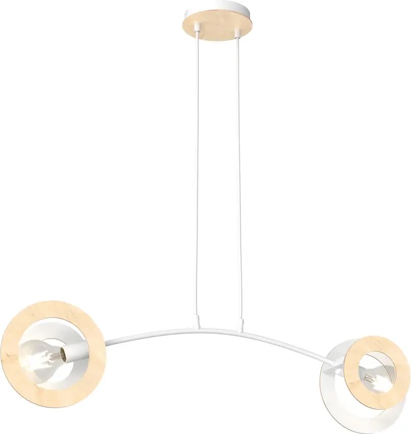 Biała nowoczesna lampa wisząca - 9X D157 E6-B58