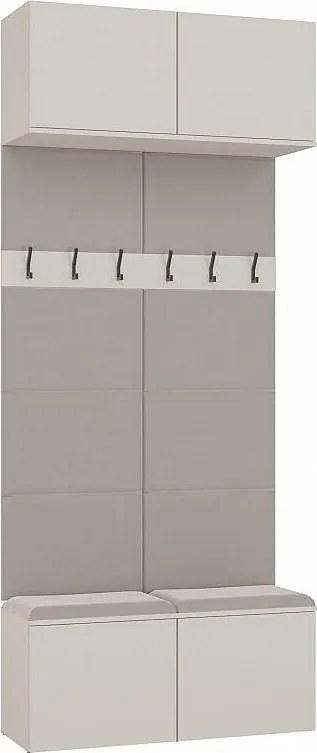 Garderoba HAGA II 2W  | 100x35x238 cm | Kaszmir |  Wieszak Przedpokój