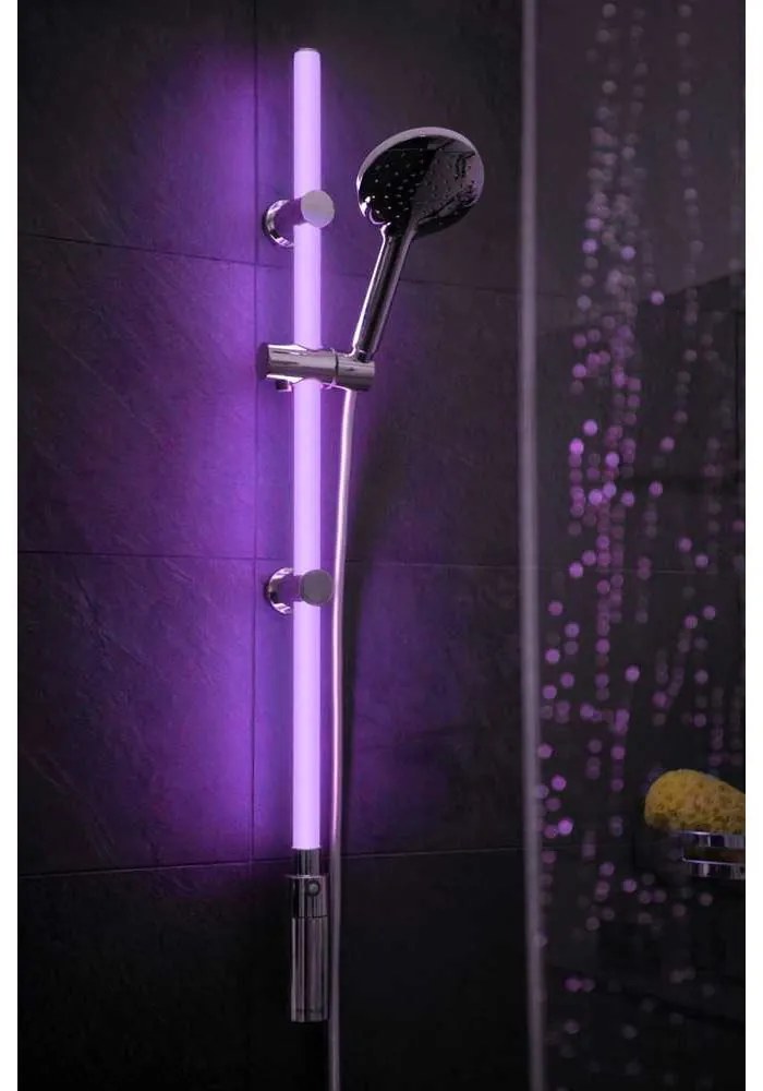 Zestaw prysznicowy w kolorze srebra 94 cm LED – Wenko