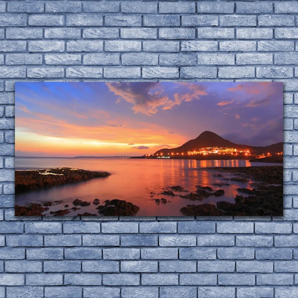 Obraz drukowany na płótnie Kamienie na Brzegu Morza