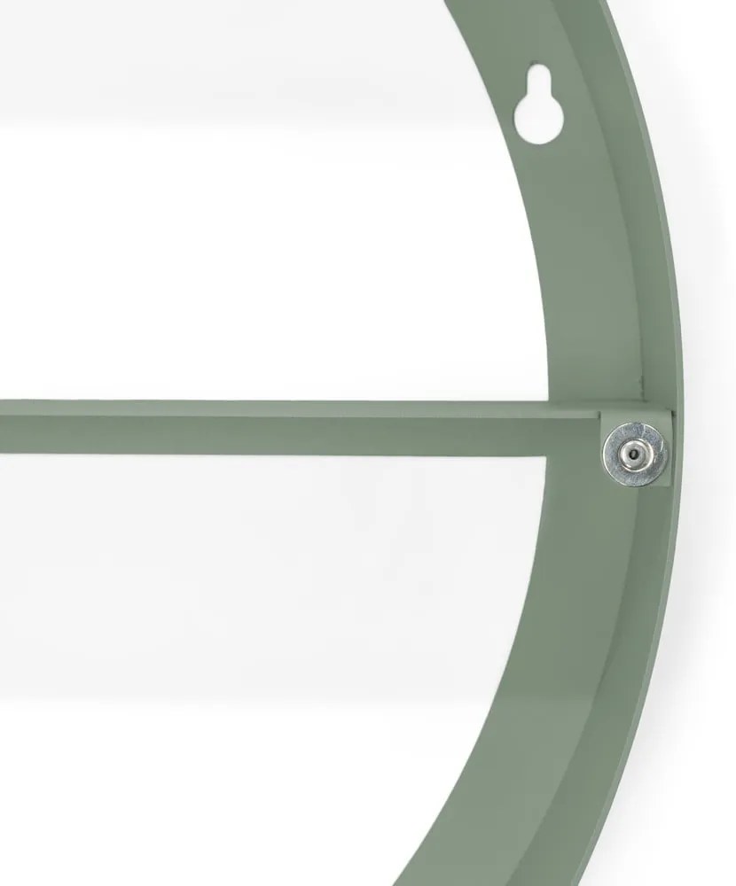 Szarozielona metalowa wisząca/z lustrem szafka łazienkowa 55x55 cm Sonnet – Spinder Design