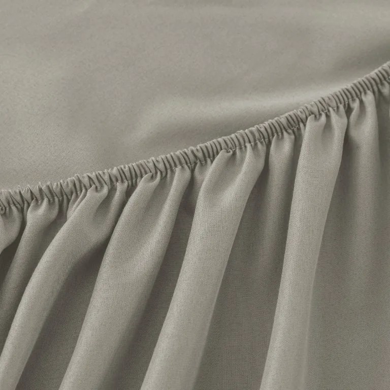 PrzytulneMieszkanie.pl Prześcieradło z mikrofibry MICROVELLE jasnoszare 90x200 cm
