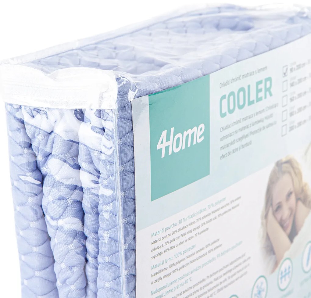 4Home Ochraniacz chłodzący na materac z lamówką Cooler, 90 x 200 cm