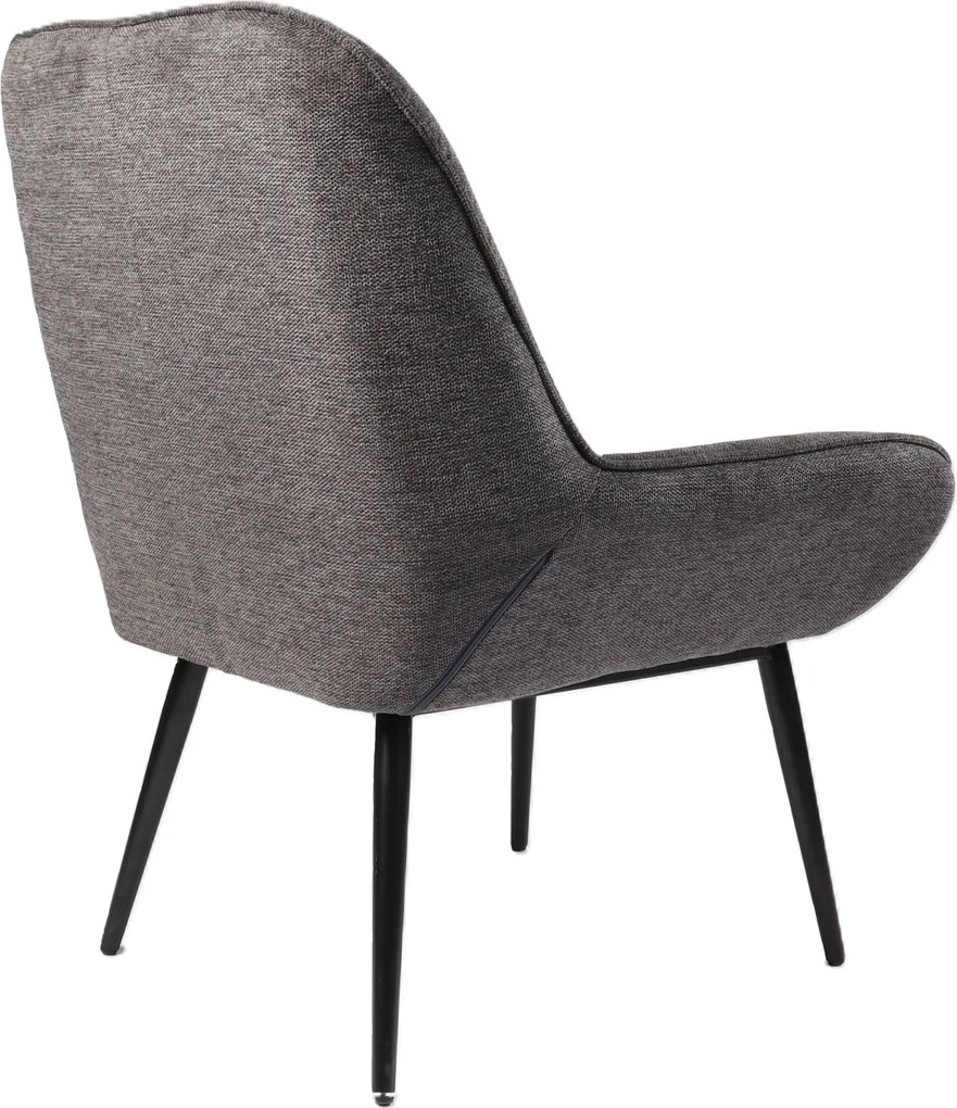 Nowoczesny fotel wypoczynkowy Farel, szara tkanina