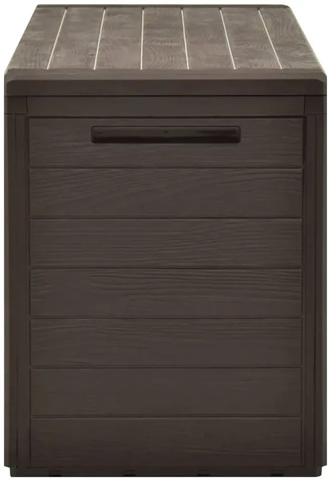 Brązowa zamykana skrzynia ogrodowa Z4-E14