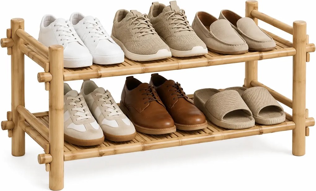 Drewniany stojak na buty w stylu H4-R89