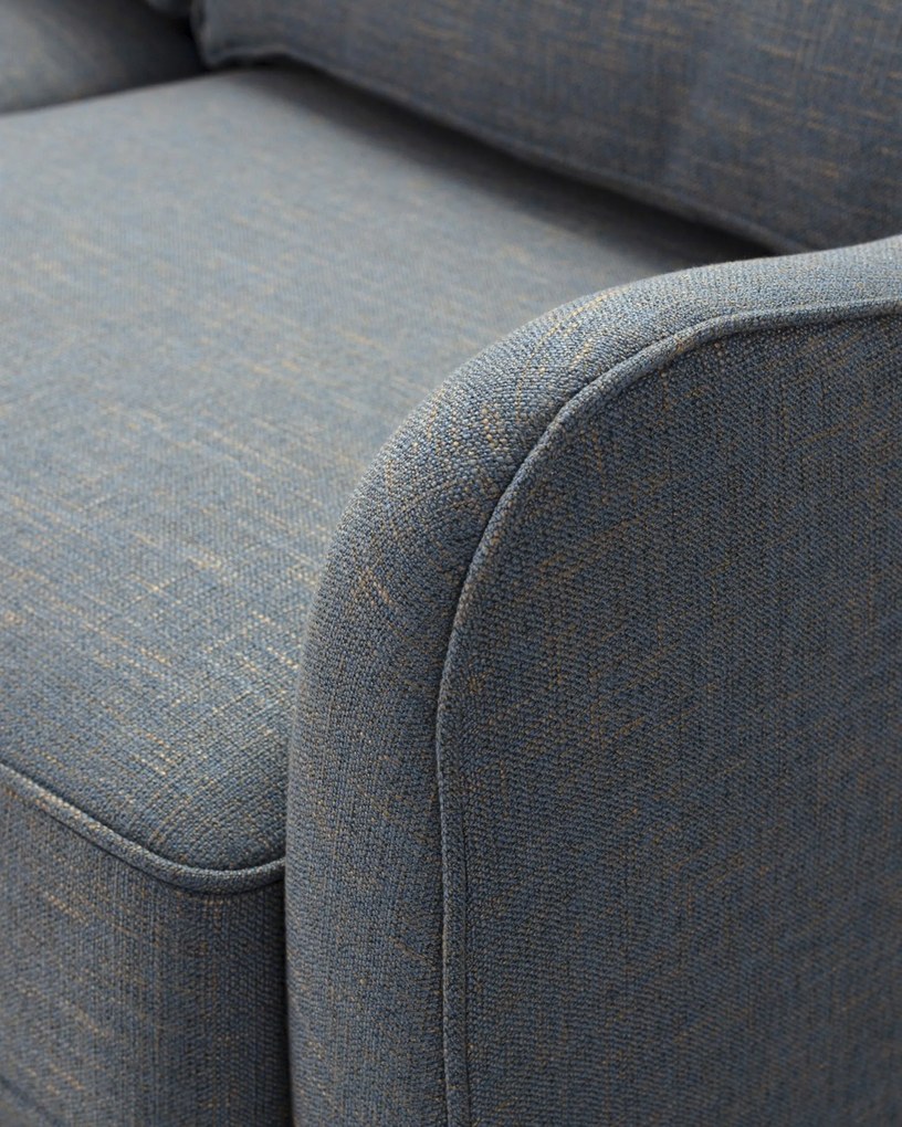 Sofa narożna Venuste denim blue/brown
