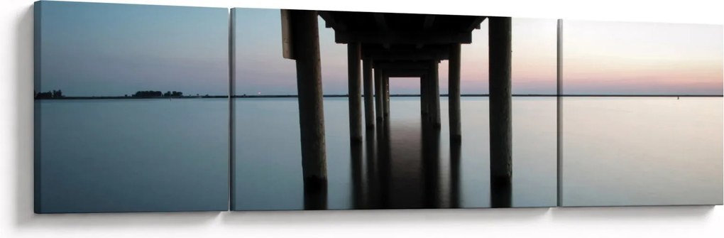 Obraz - spokojna powierzchnia wody (170x50 cm)