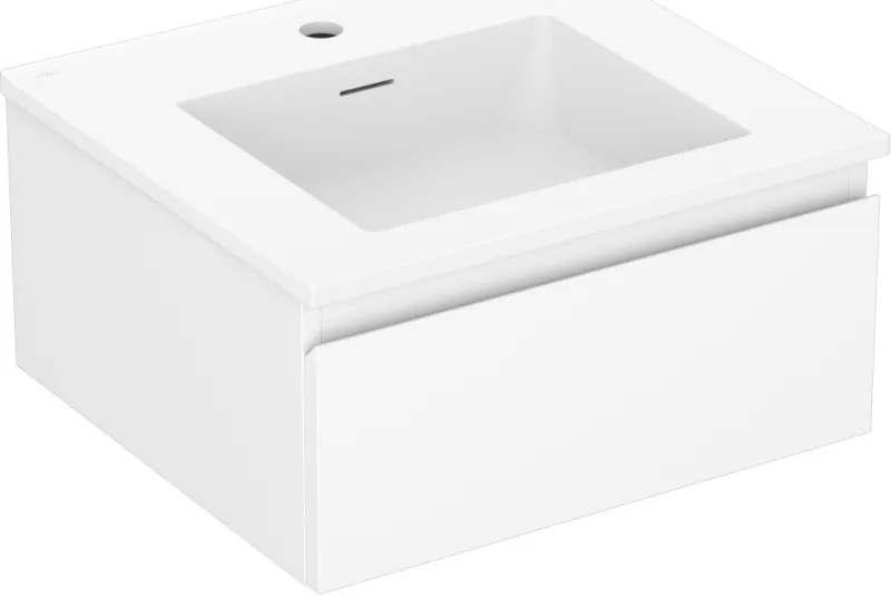 Mexen Orio szafka łazienkowa 50 cm z umywalką Otis, 1 szuflada, biała mat - 91A10-05023-1-BF01-W18M01