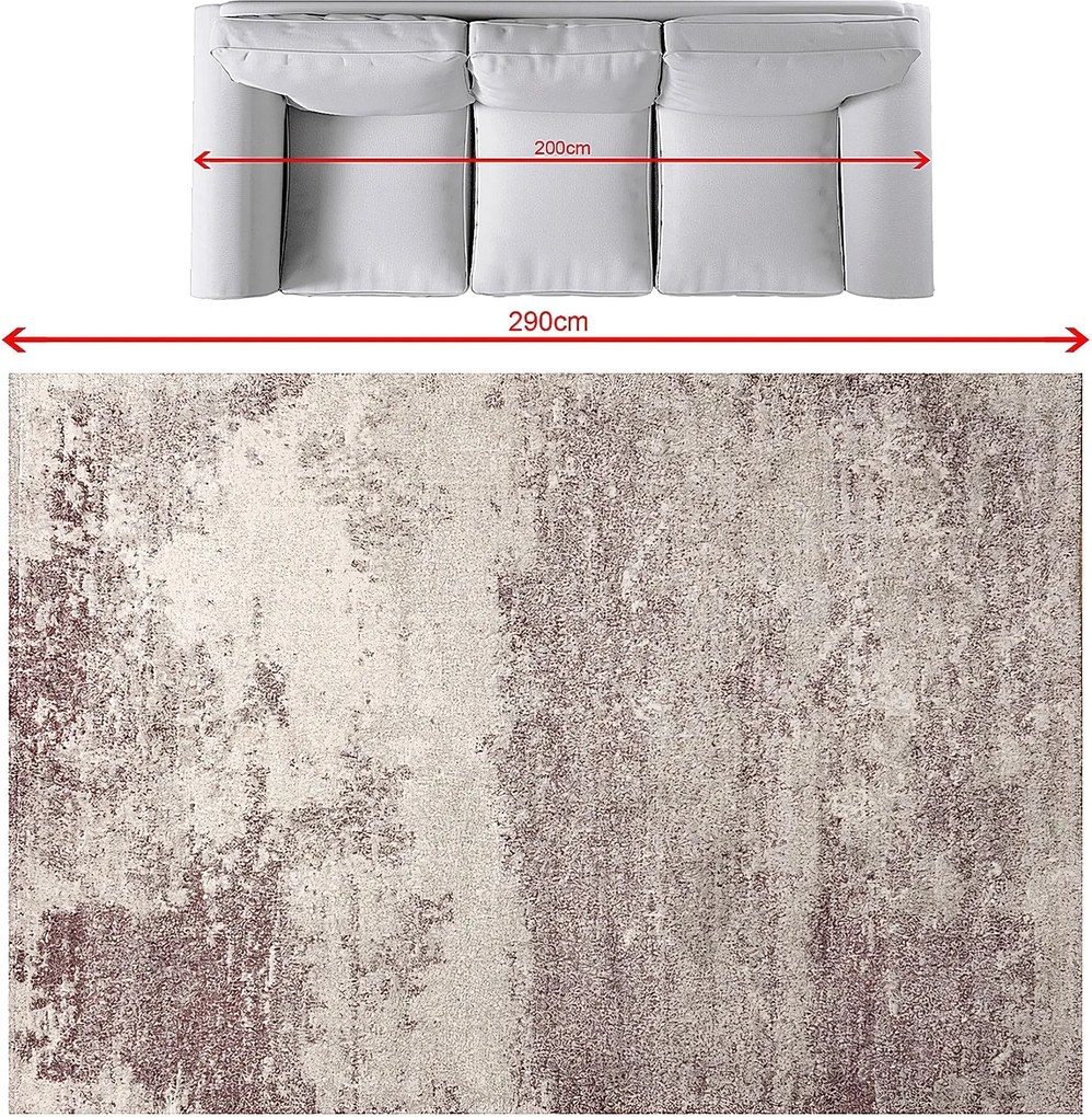 Dywan Softness silver/claret 200x290cm