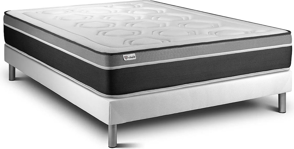 lózka z materacem VITAL CARE 150 x 200 cm Rama lózka Bialy