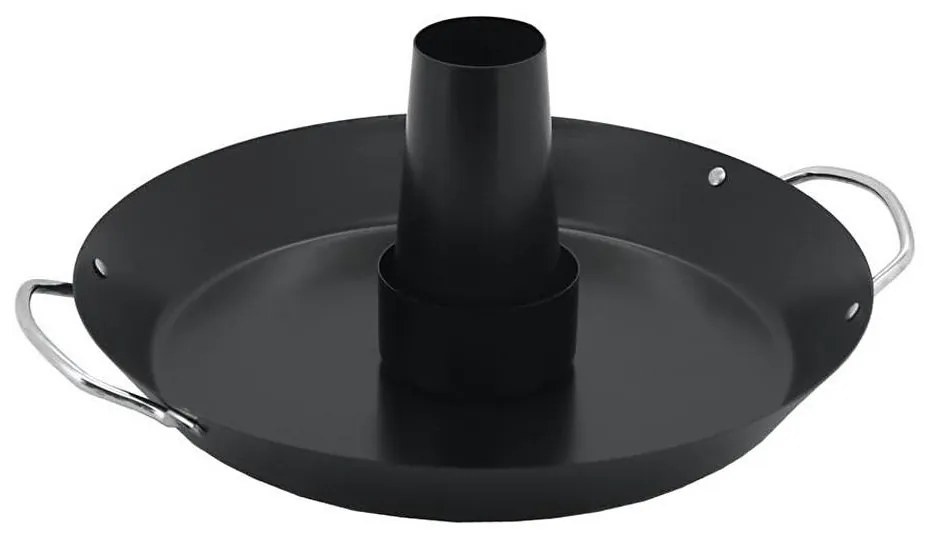 Stojak do grilla z patelnią na kurczaka 30 cm