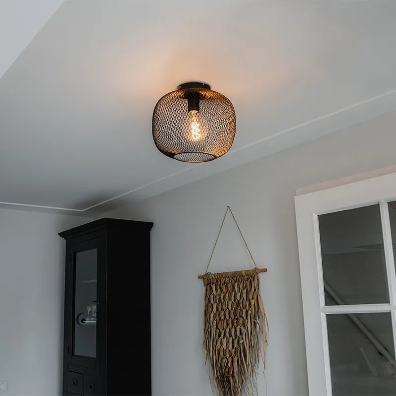 Nowoczesna czarna lampa sufitowa - Bliss Mesh Nowoczesny Oswietlenie wewnetrzne