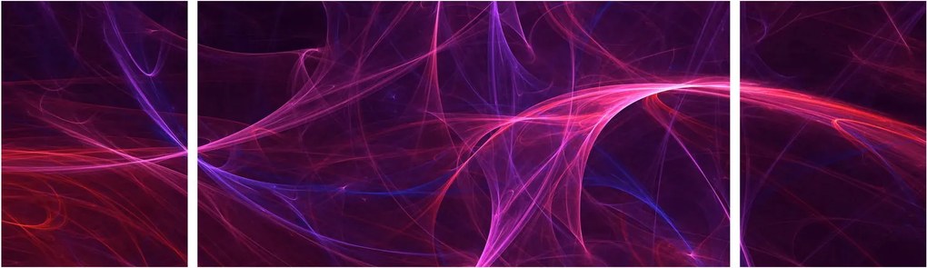 Abstrakcyjny obraz krzywych (170x50 cm)