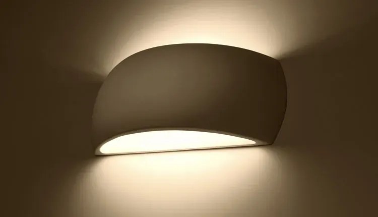 Biały ceramiczny kinkiet ścienny - EX716 N1-W43