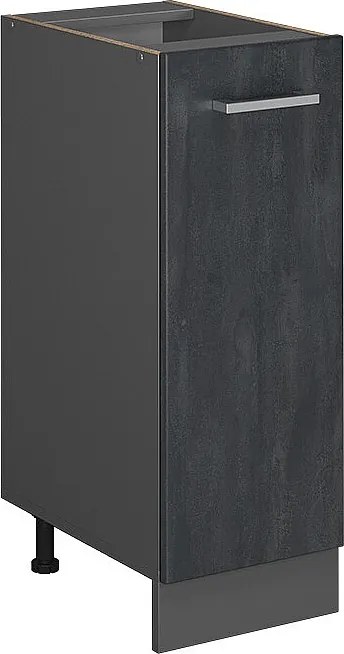 Szafka apteczna czarny beton 30x46x81.6 r-line