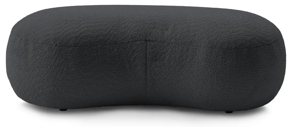 Ciemnoszary podnóżek z materiału bouclé Saint-Germain – Bobochic Paris