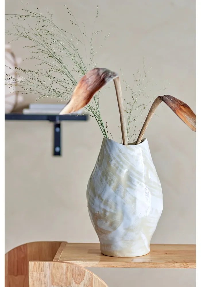 Beżowy kamionkowy wazon (wysokość 31 cm) Obsa – Bloomingville