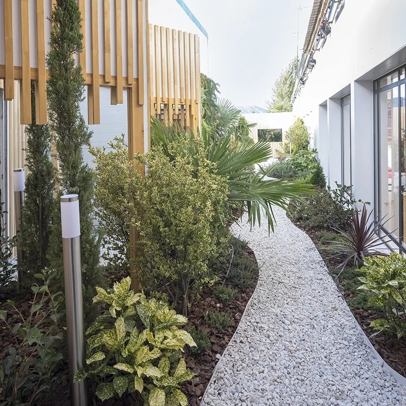 Nowoczesna lampa ogrodowa słupek stal 110 cm IP44 - Rox