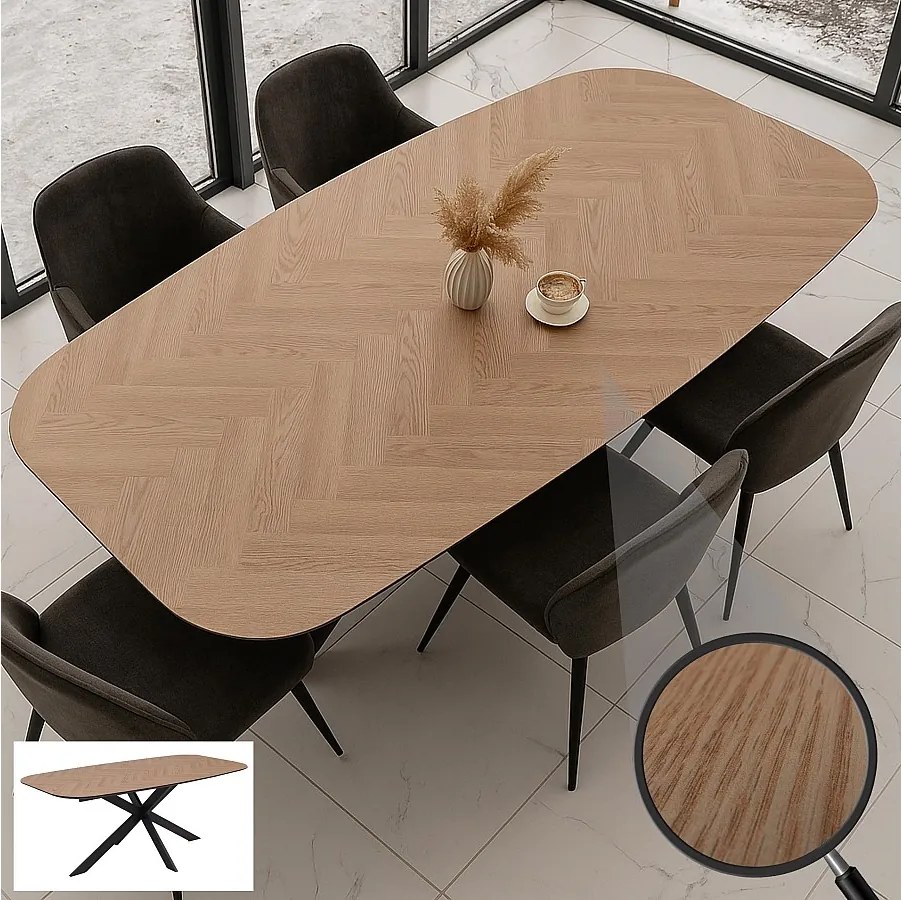 Stół do jadalni MCW-O56,  jasny dąb