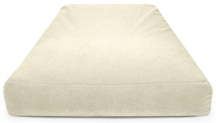 Jasnoszary worek do siedzenia z materiału bouclé Sofa Snug – SLOWDOWN