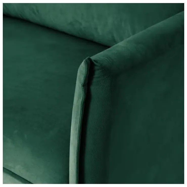 Ciemnozielona aksamitna sofa 203 cm Juli – Ropez