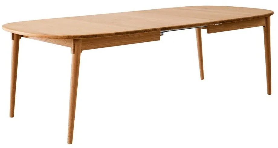 Naturalny rozkładany stół z litego drewna dębowego 106x184 cm Miro – Hammel Furniture