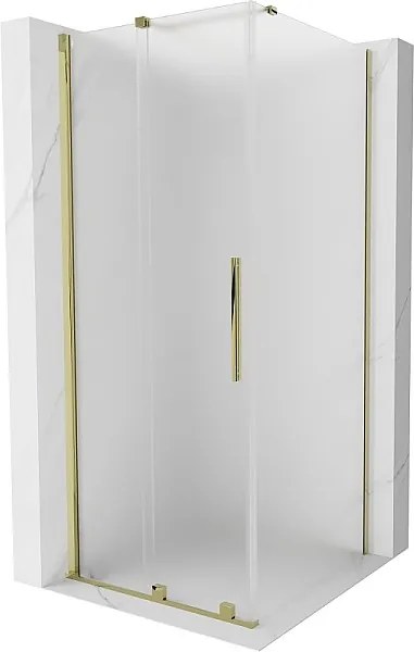 Mexen Velar kabina prysznicowa rozsuwana 100 x 100 cm, szron, złota - 871-100-100-31-50