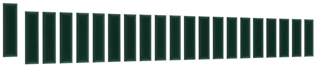 Zestaw 20 paneli tapicerowanych QUADRATTA 210x90x60 zielony ELTAP