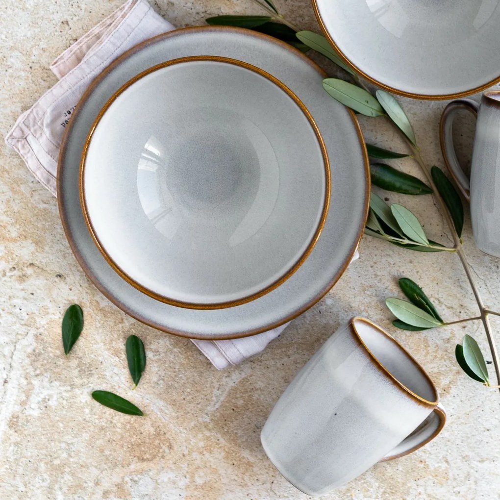 Mäser Zestaw naczyń śniadaniowych 12 szt. SMOKY'S – szary