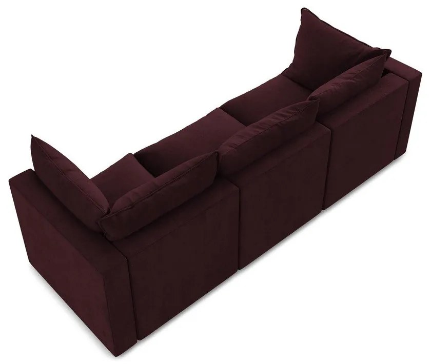 Bordowa sofa 255 cm Manao – Makamii