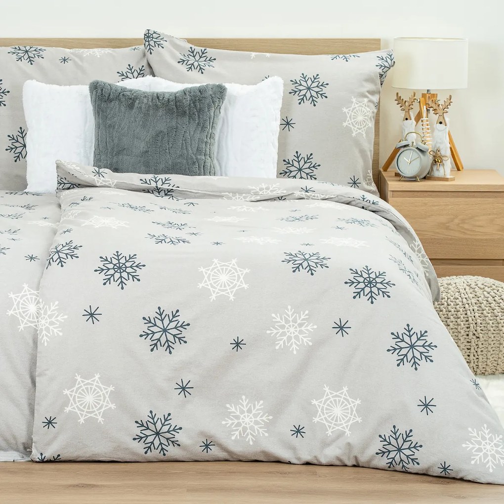 4Home Pościel flanelowa Snow Romance, 220 x 200 cm, 2 szt. 70 x 90 cm, 220 x 200 cm, 2 szt. 70 x 90 cm