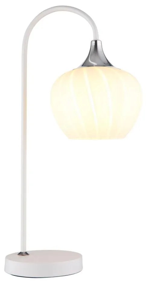 Globo 15548TW - Lampa stołowa MAXY 1xE27/40W/230V biała