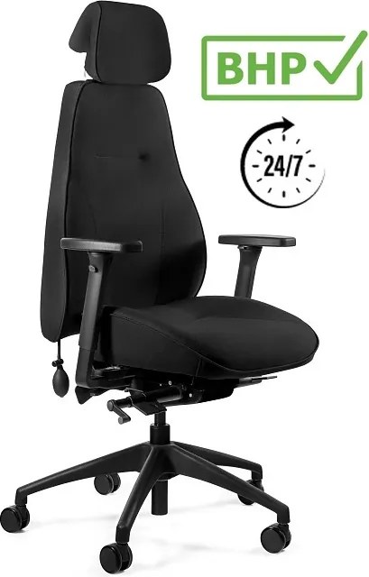 Ergonomiczny fotel biurowy Ice 24/7, zgodny z normą BHP