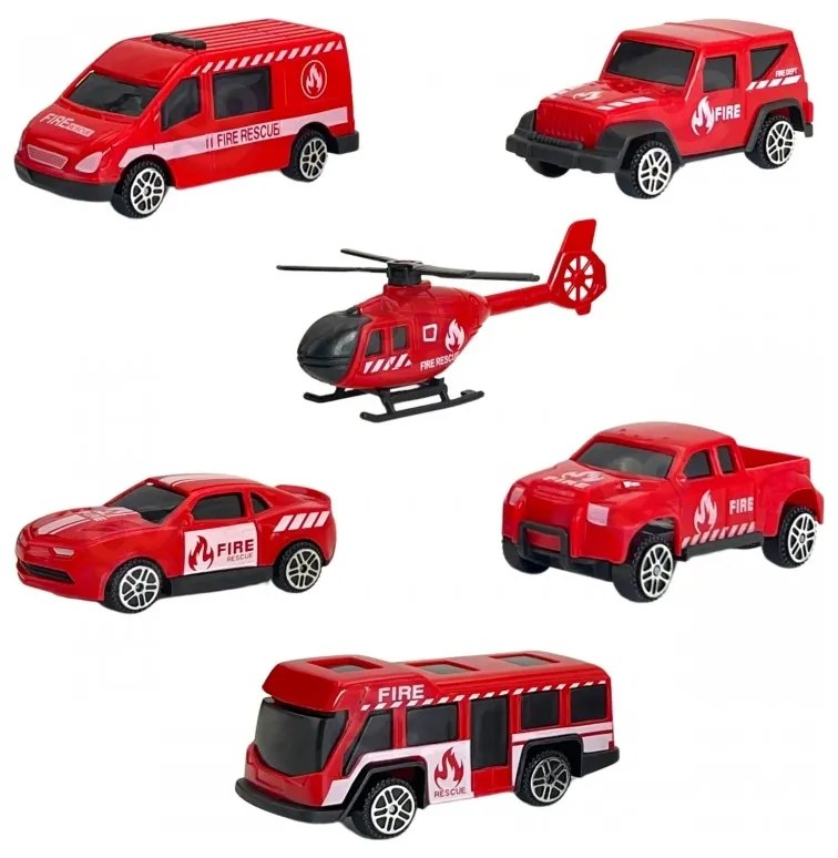Woopie zestaw ciężarówka transporter 3w1 czerwony 11 el.