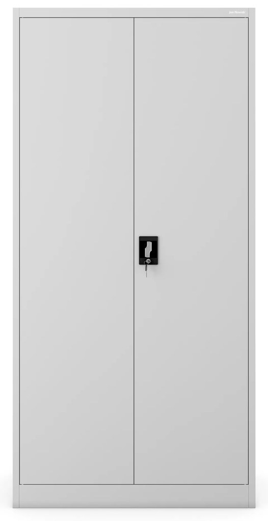 Szafa biurowa na dokumenty z 4 półkami szara, 900x1850x400 mm: JAN