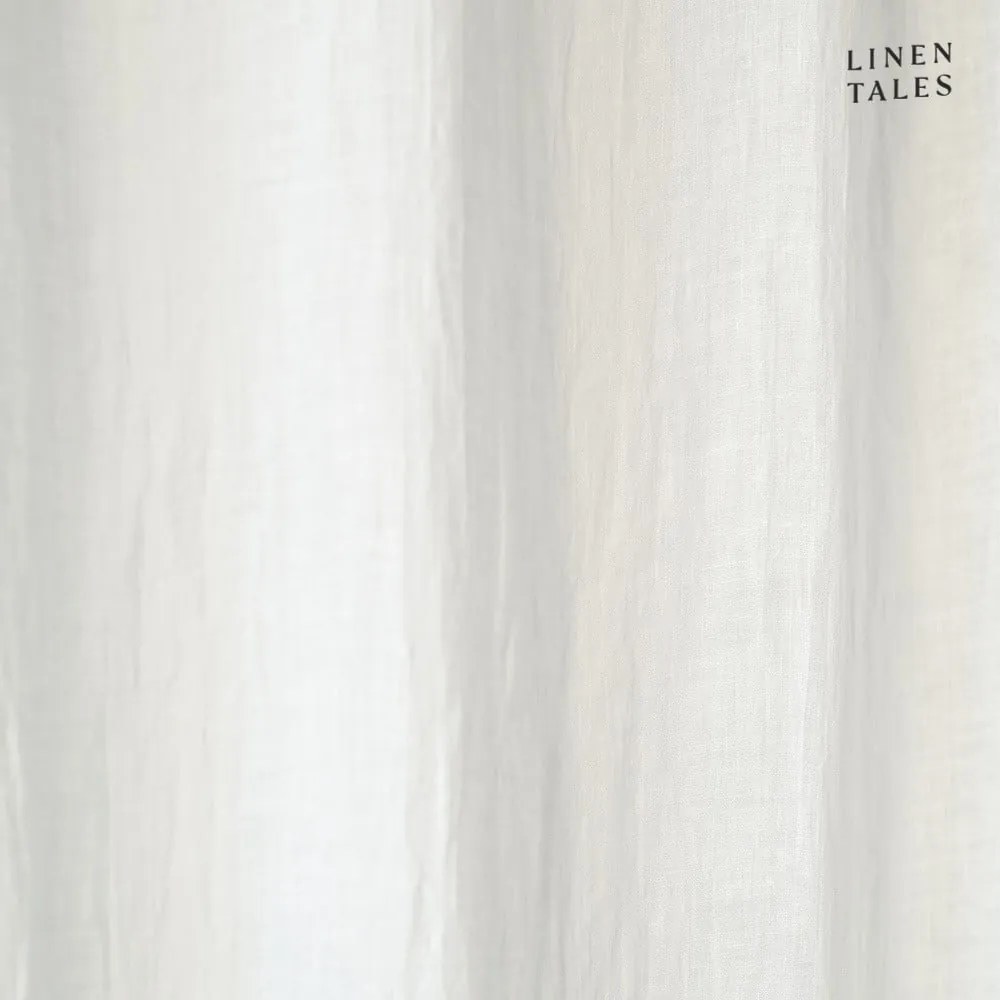 Biała lniana firanka 130x170 cm White – Linen Tales