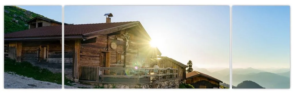 Obraz - Poranek w Alpach, Tyrol (170x50 cm)