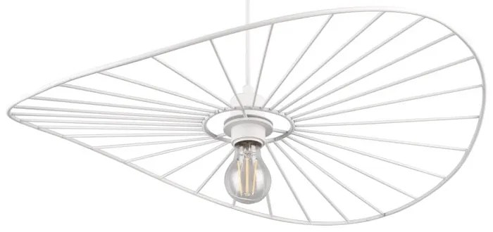 Biała lampa wisząca ø 60 cm Chapeau – Reality