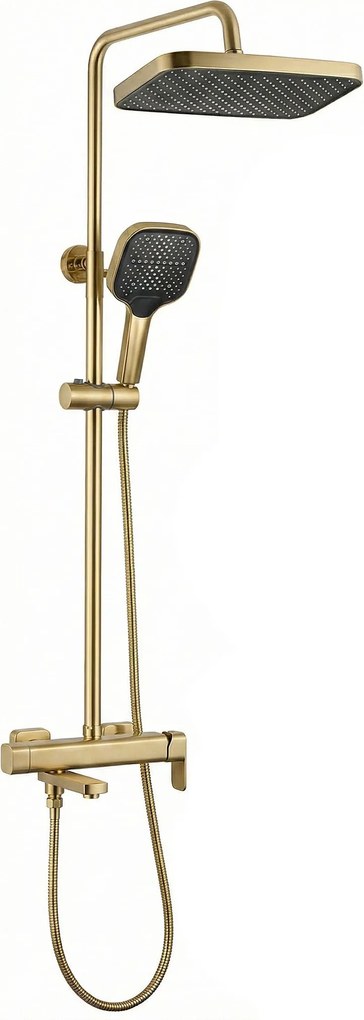 Zestaw Prysznicowy Rea Arlo Złoty Szczotkowany