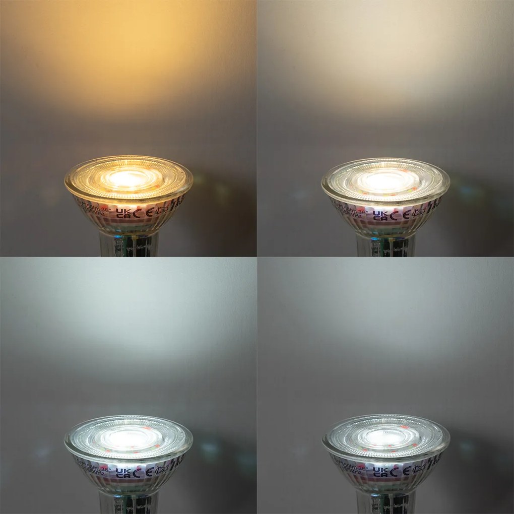 Zestaw 5 inteligentnych żarówek LED GU10 50 RGBW 4,5W 350 lm 2700-6000K
