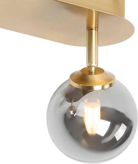 Reflektor złoty 2-punktowy regulowany z dymionym szkłem - Athens