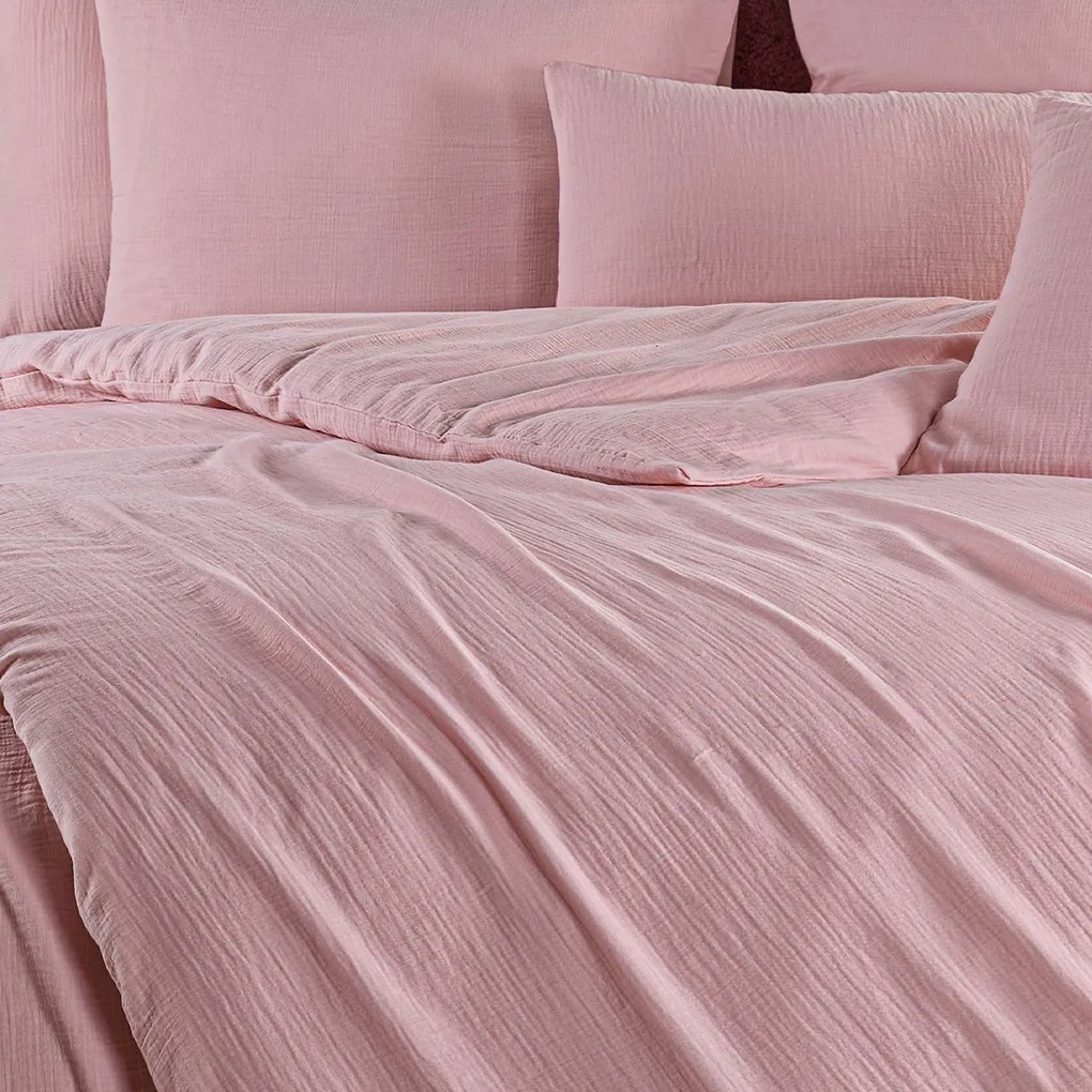 4Home Pościel muślinowa Rosa, 220 x 200 cm, 2 szt. 70 x 90 cm