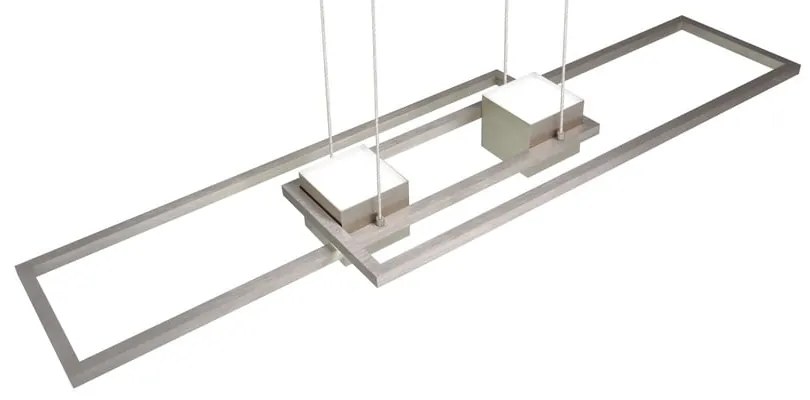 Lampa wisząca LED ze zdalnym sterowaniem i ściemniaczem w kolorze srebra Albany – Trio