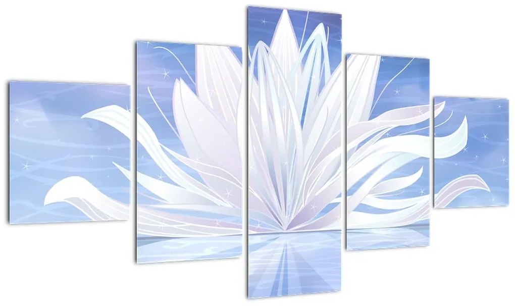Obraz - Kwiat lotosu (125x70 cm)