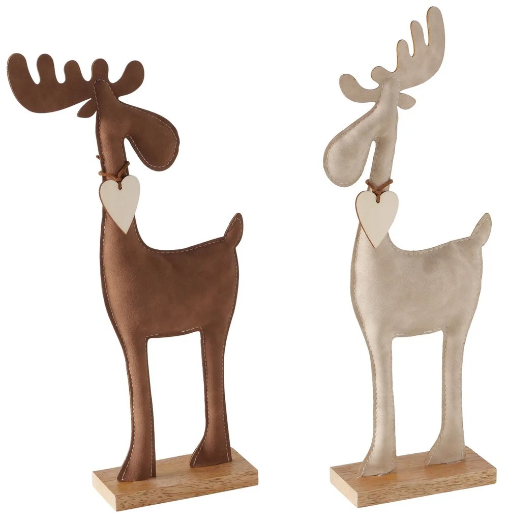 Ręcznie robiona figurka renifera BOONER, 34 cm