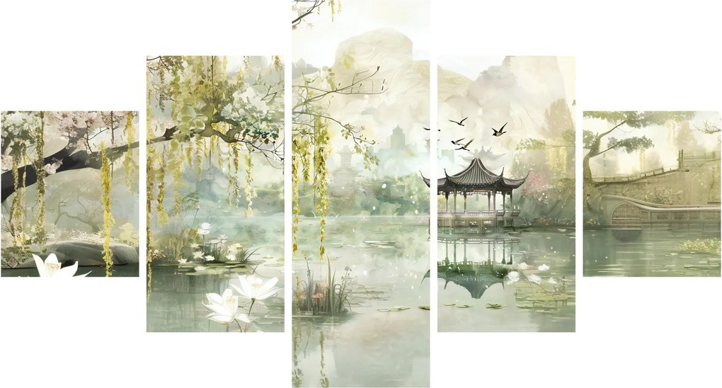 Obraz - Chińskie jezioro (125x70 cm)