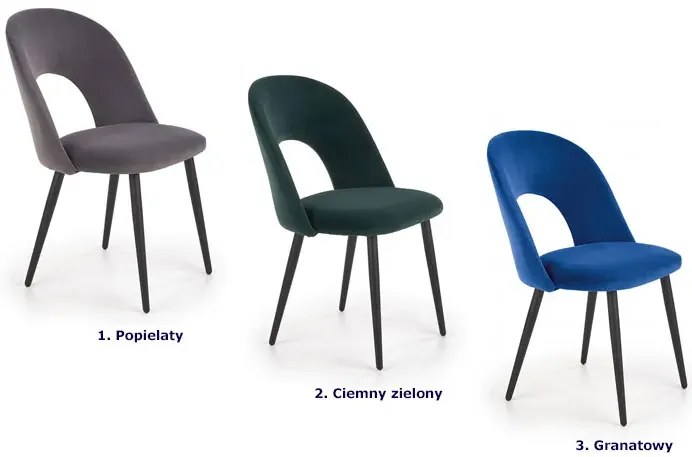 Zielone minimalistyczne krzesło tapicerowane Z3-P41