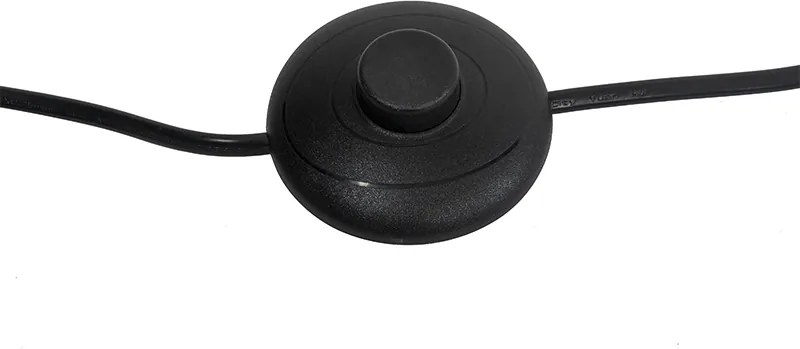 Industrialna lampa podłogowa czarna ze złotem 160 cm - Magnax